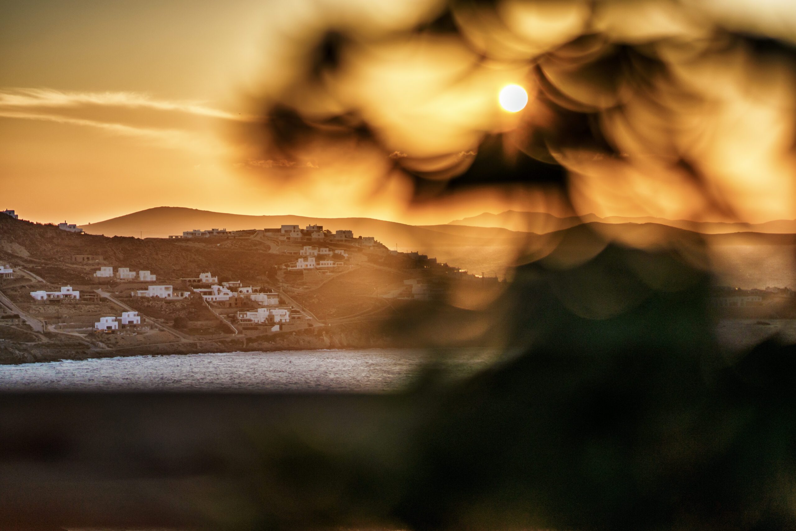 Sunset over Mykonos by Vivien Renziehausen